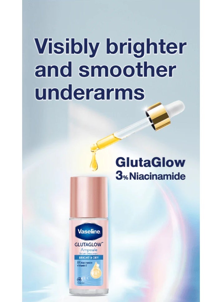 Vaseline Glutaglow Bright & Dry Ampoule Serum Deodorant - 45 ml - Image 3